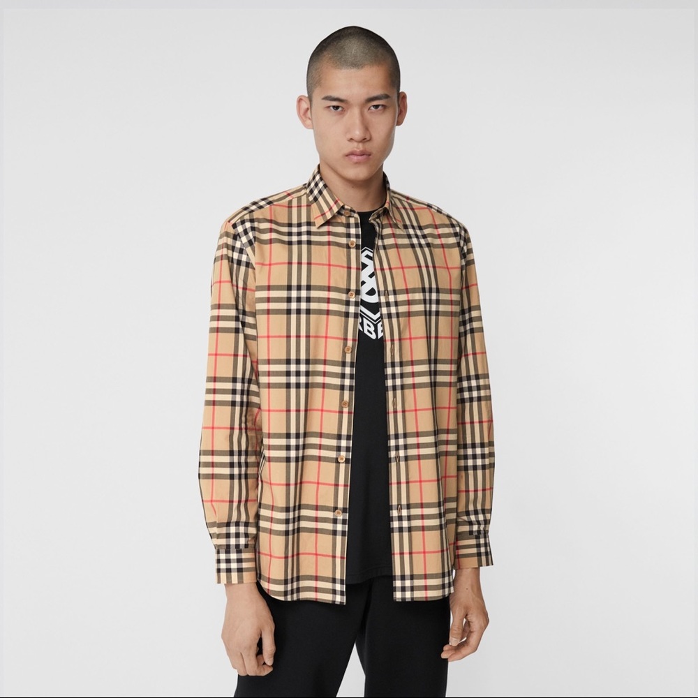 Burberry Long Sleeve Button Up